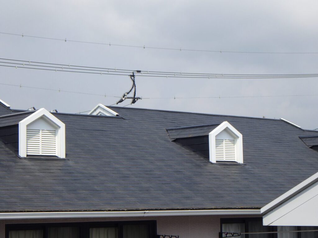 塗装後16年経過したコロニアル屋根