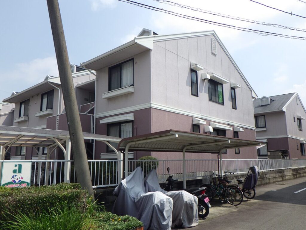 塗装後16年経過した外壁の状態:西側