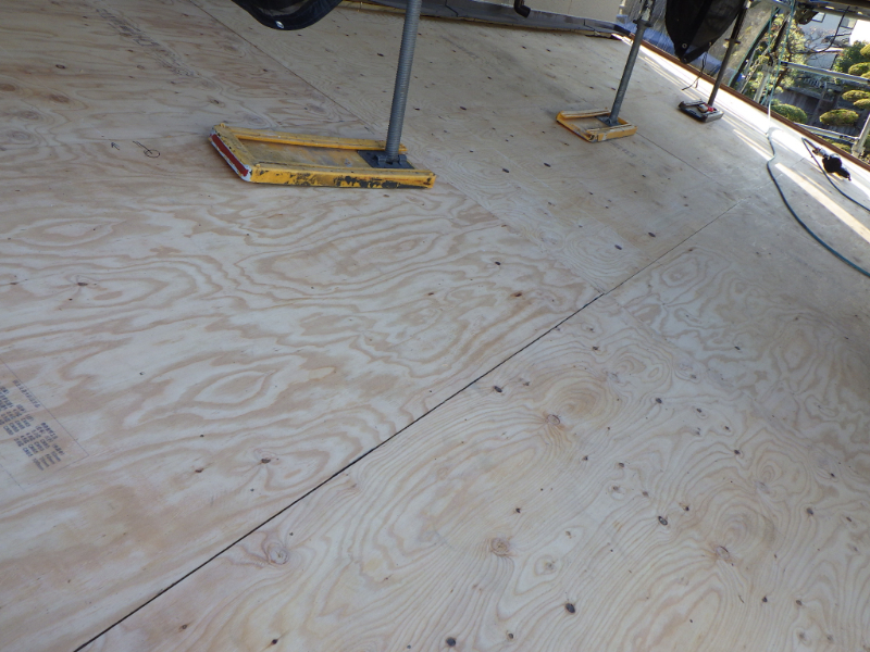 「かわらU」葺き替え:構造用合板