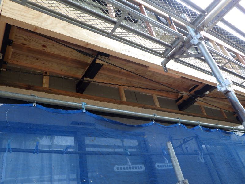 ベランダ取り換え：下地