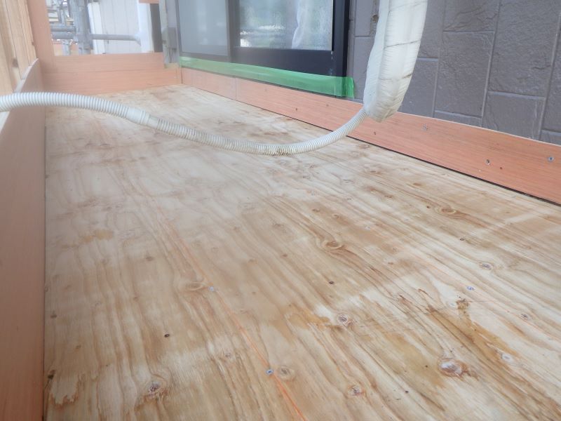 FRP防水：ベランダ土間新設