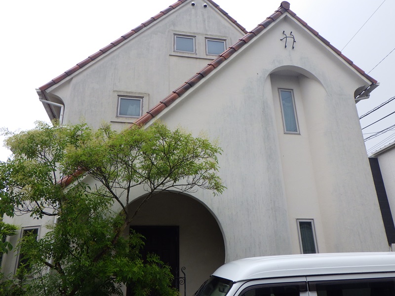 松山市安城町K様邸外壁塗装前